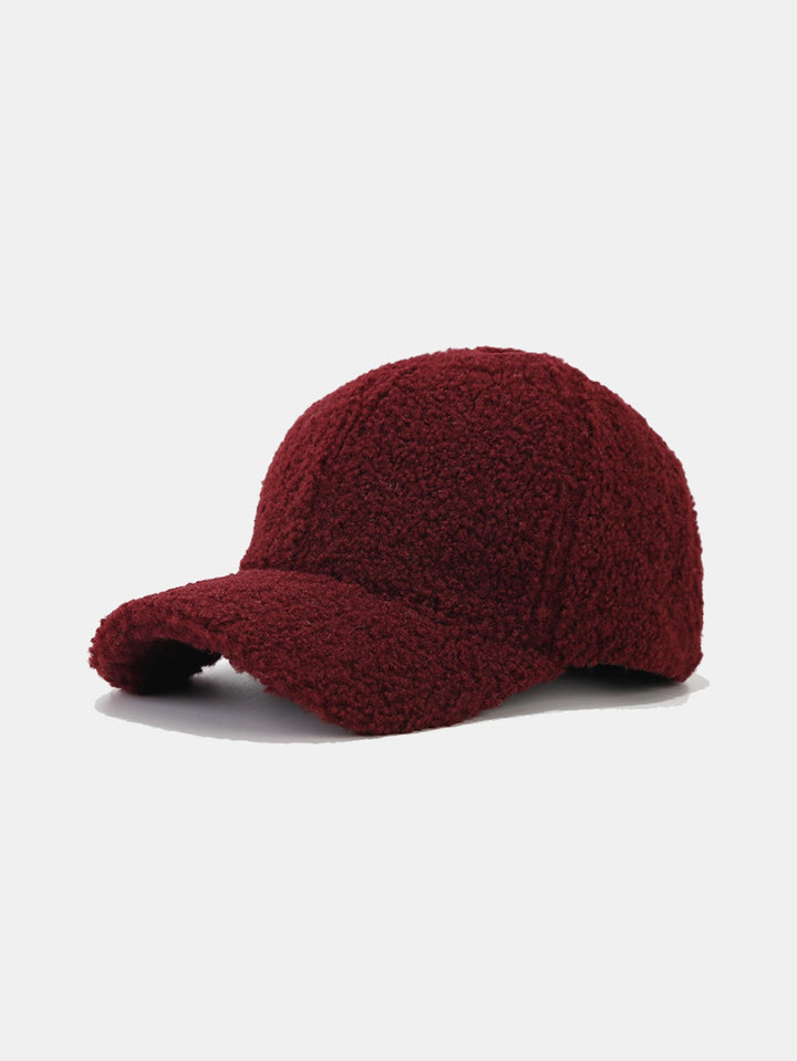 Solid Kleur Pluche Warme Baseballpet