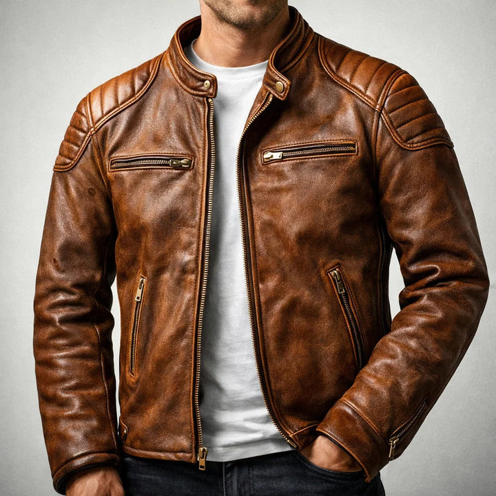 Charles l Leather Jacket