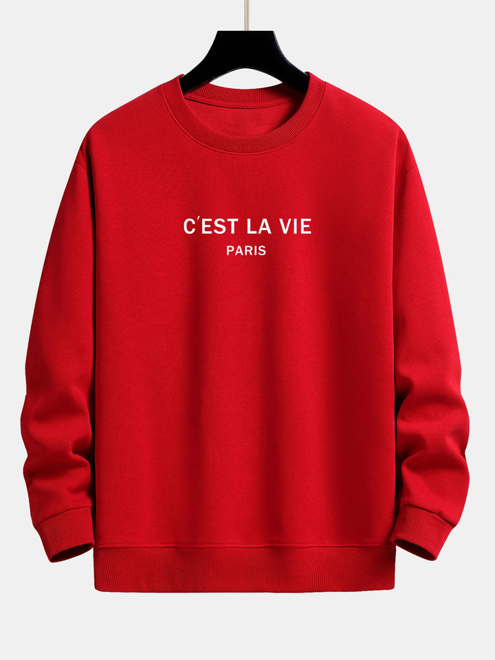 Paris Print Relax Fit Sweatshirt