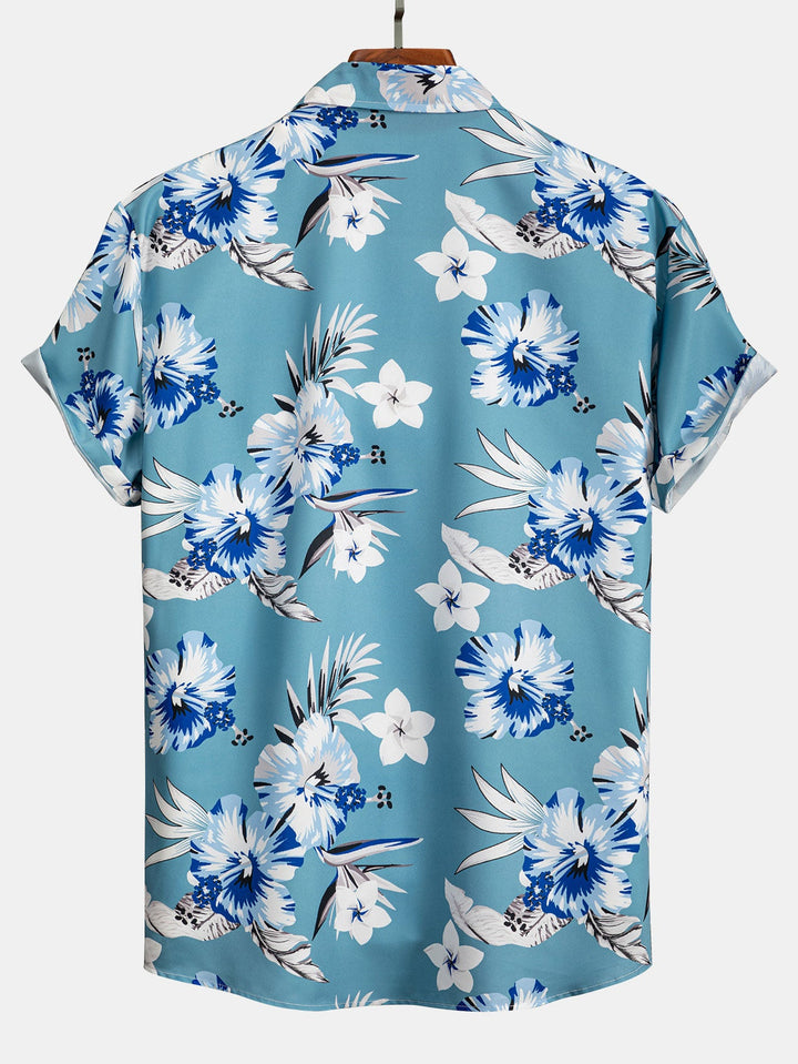 Tropical Floral Shirt & Swim Shorts