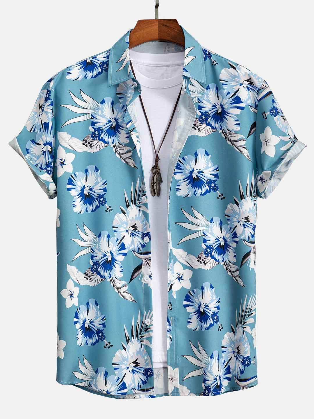 Tropical Floral Shirt & Swim Shorts