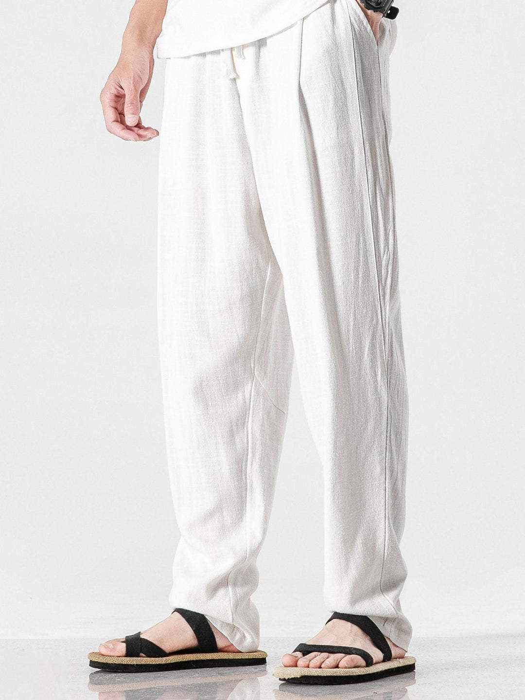 Relax Fit Linnen En Katoen Mix Harem Broek