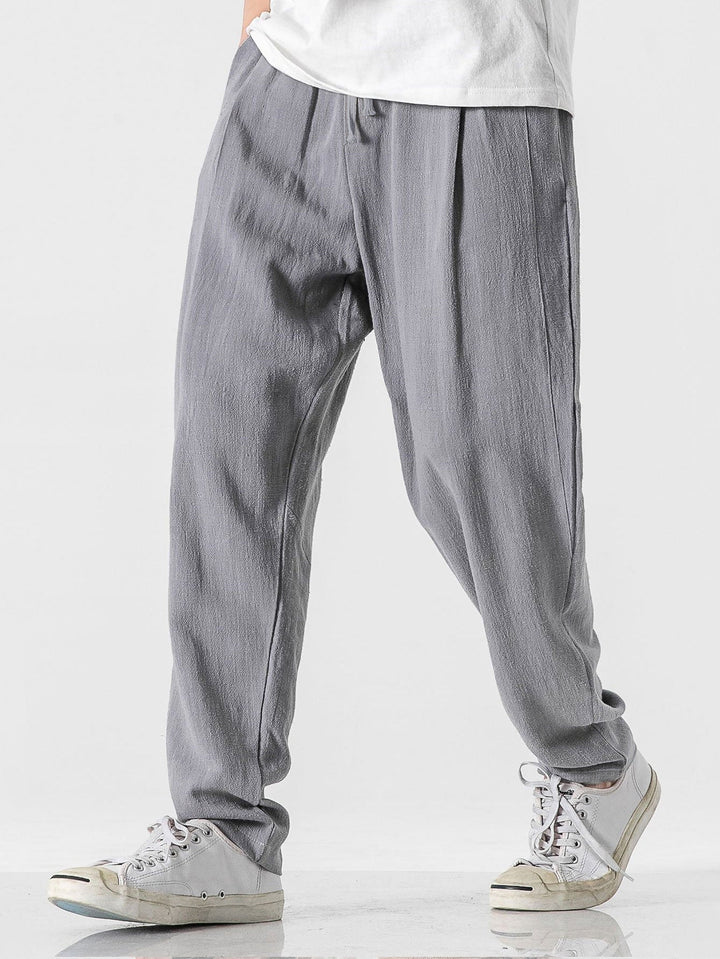 Relax Fit Linnen En Katoen Mix Harem Broek