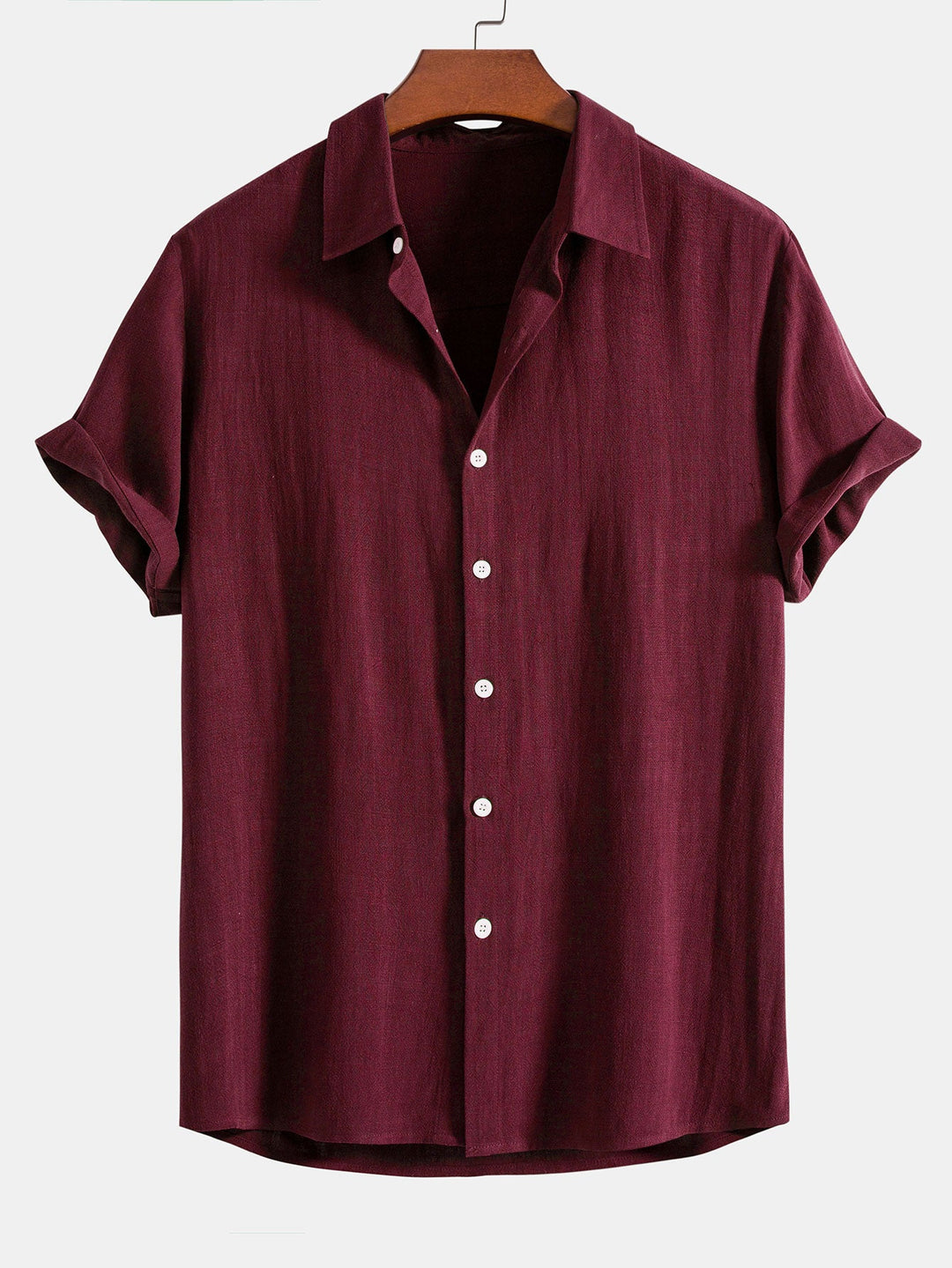 Linen Rayon Shirt & Straight-Leg Linen Pants