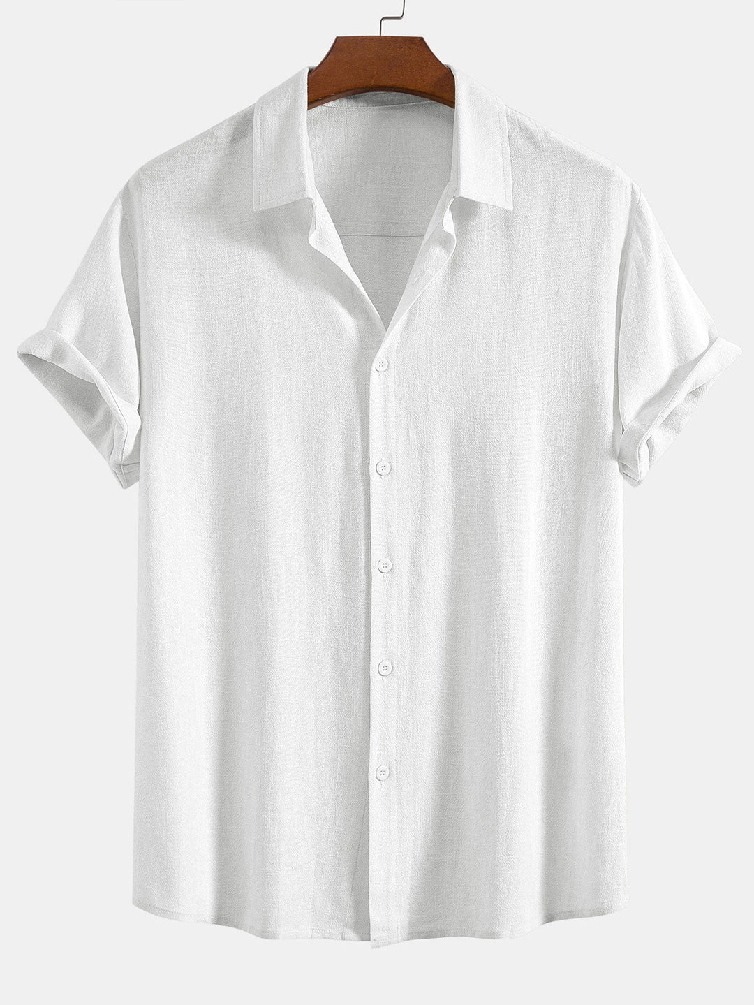 Linen Rayon Shirt & Straight-Leg Linen Pants