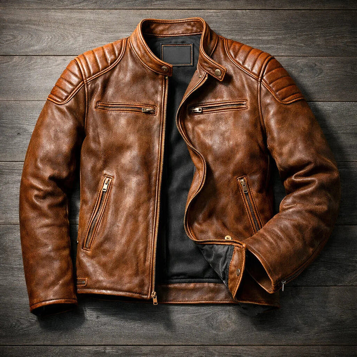 Charles l Leather Jacket
