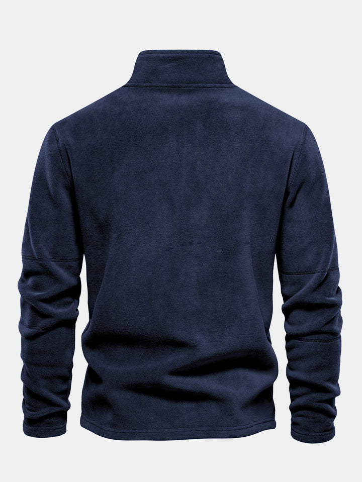 Polar Fleece Sweatshirt met Kwart Rits