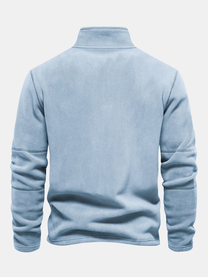 Polar Fleece Sweatshirt met Kwart Rits