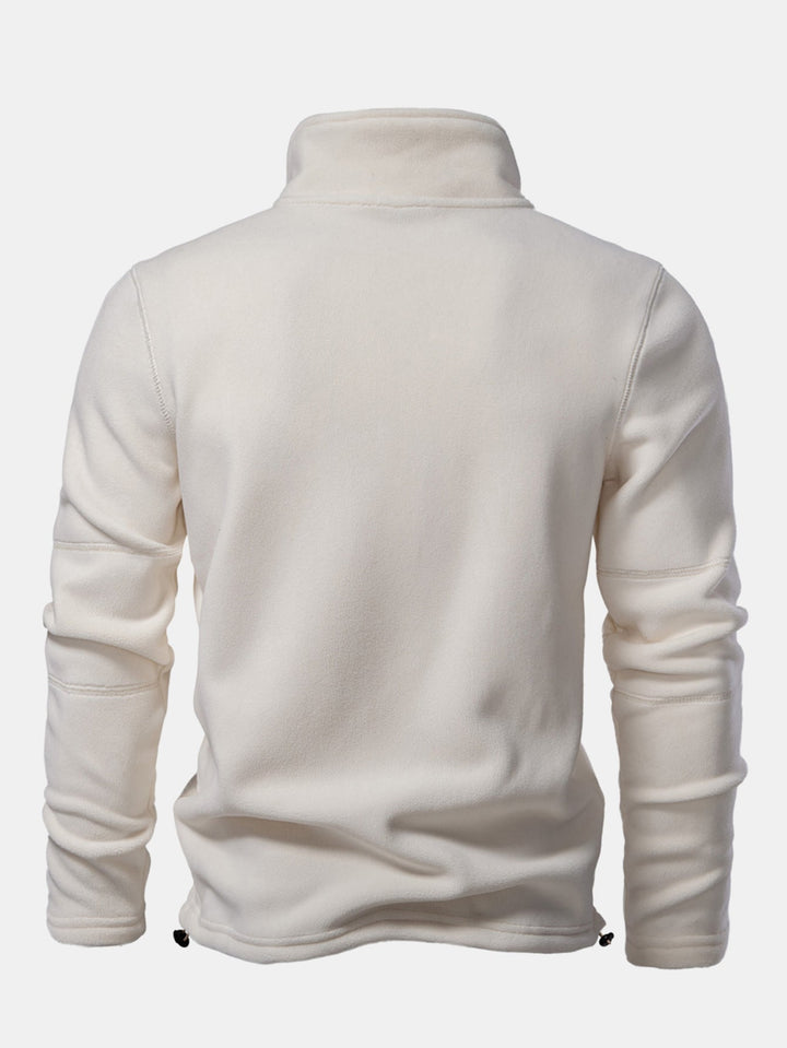 Polar Fleece Sweatshirt met Kwart Rits