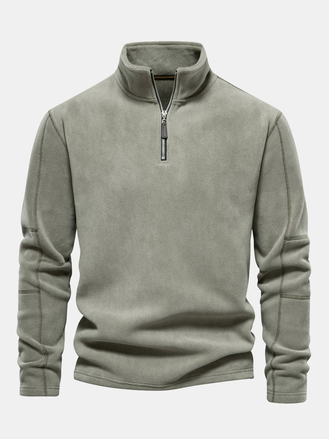 Polar Fleece Sweatshirt met Kwart Rits