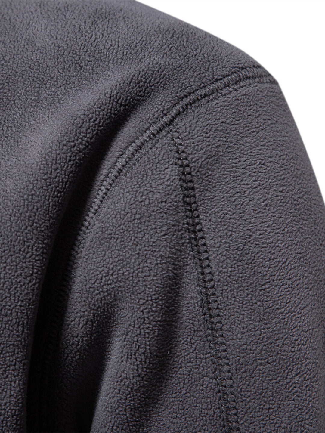 Polar Fleece Sweatshirt met Kwart Rits