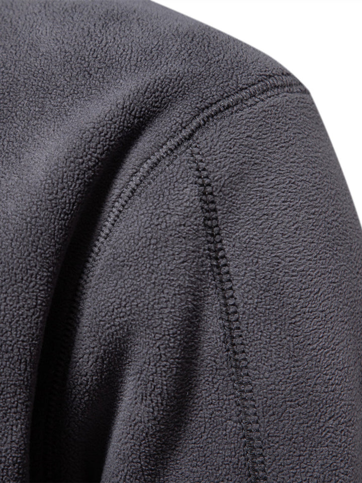 Polar Fleece Sweatshirt met Kwart Rits