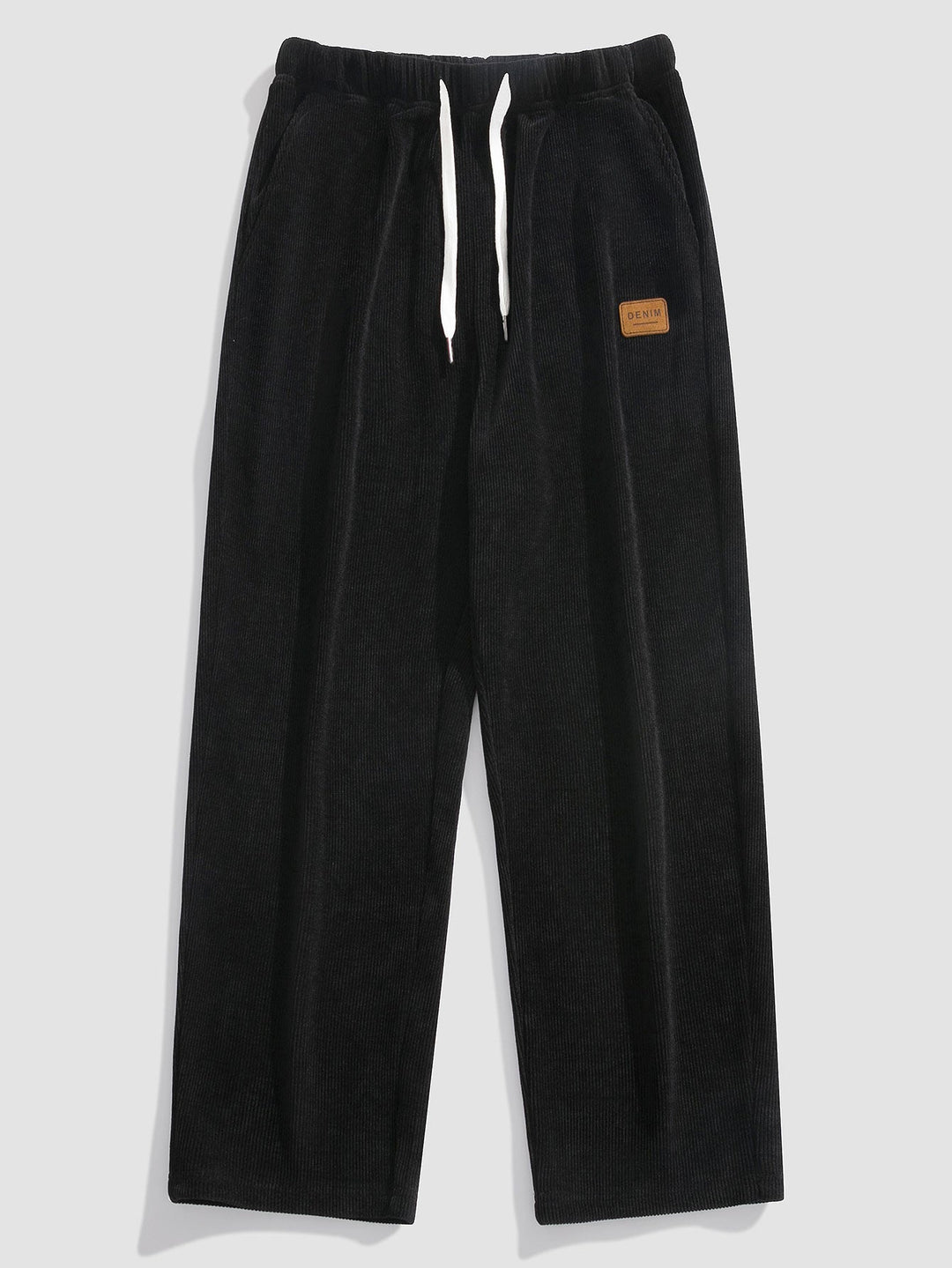 Geruite Oplosbare Beerprint Relax Fit Hoodie & Rechte Pijpen Corduroy Broek