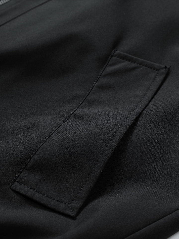 Quilted Bomber Jacket with Hood