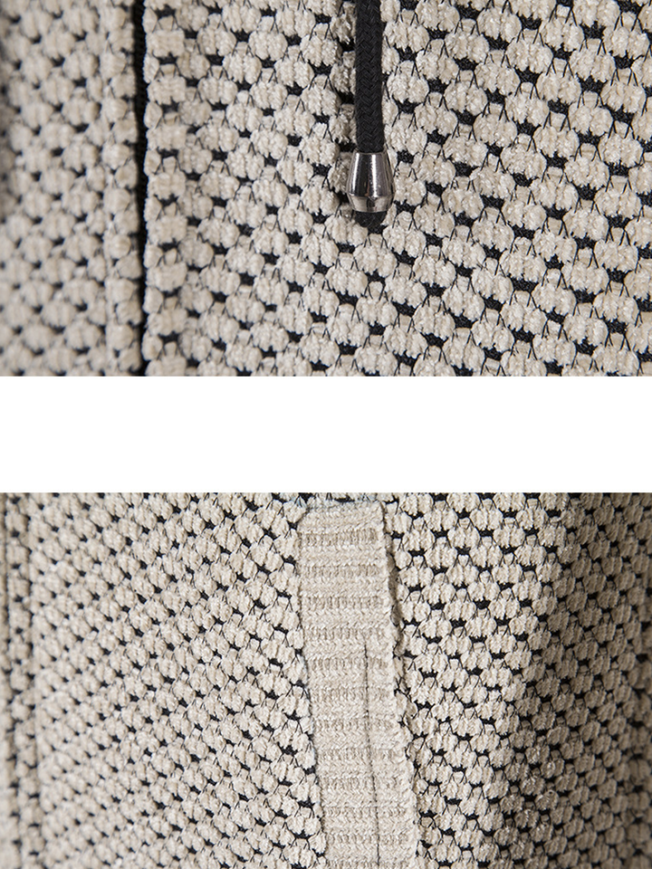 Lange Lijn Textured Hoodie Sweater & Chino Cargo Jogger Broek