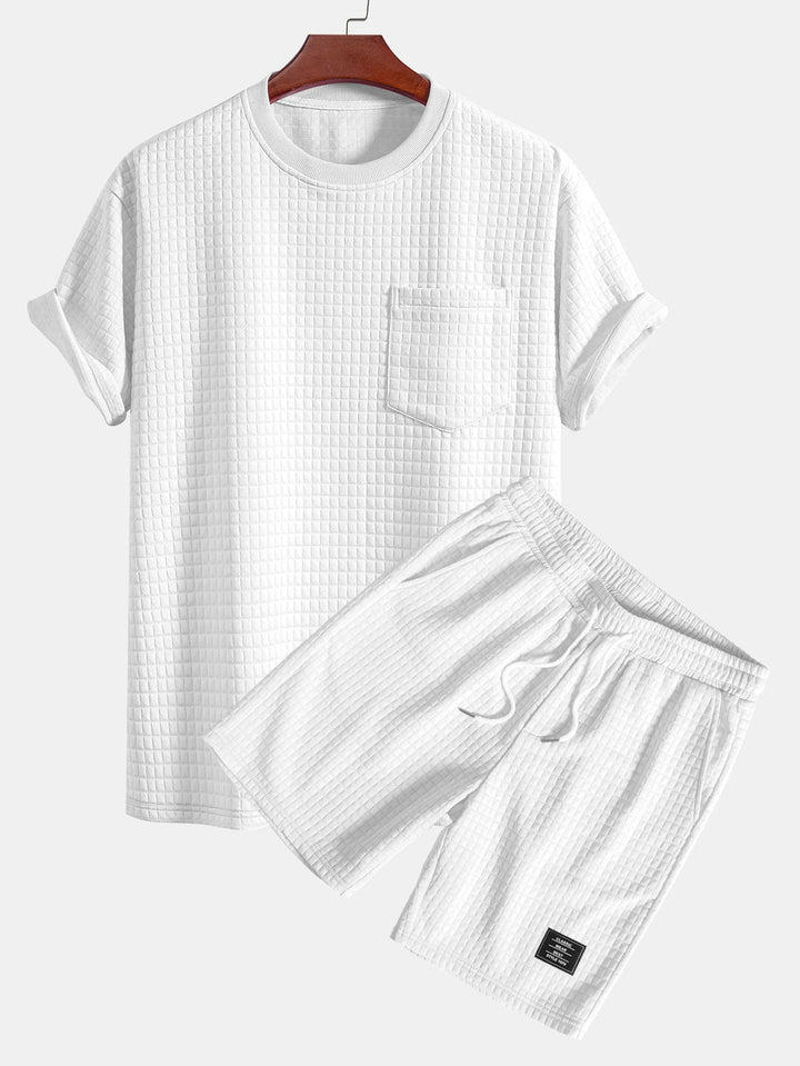 Oversized Waffle T-Shirt & Shorts