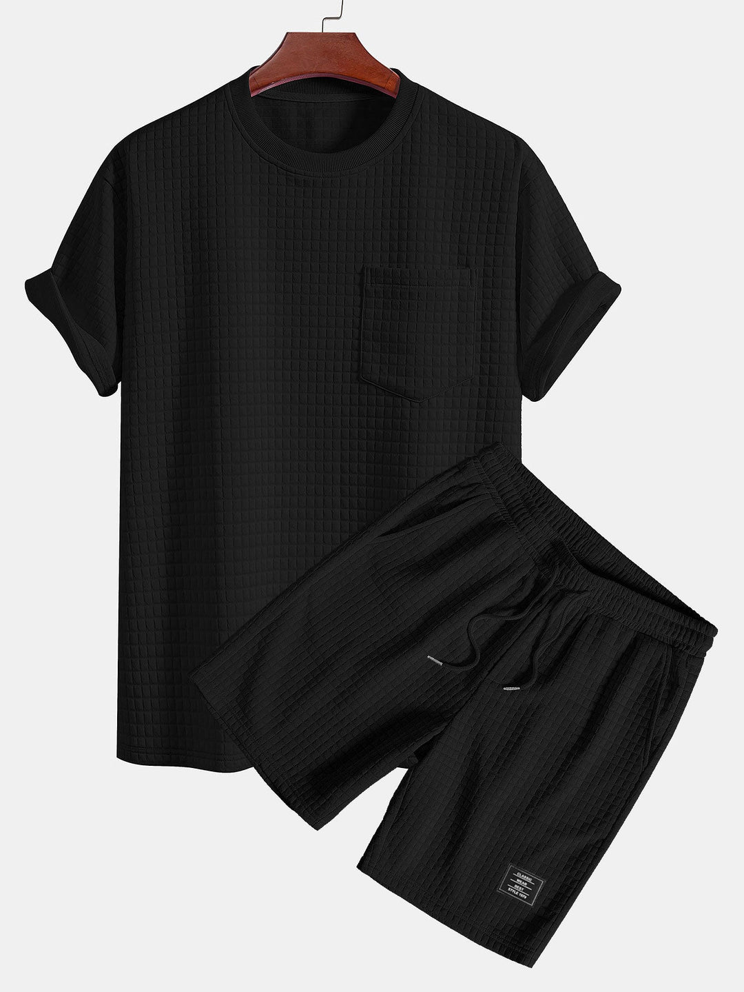 Oversized Waffle T-Shirt & Shorts