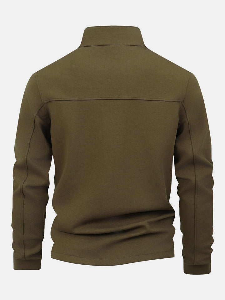 Sweatshirt met kwartrits