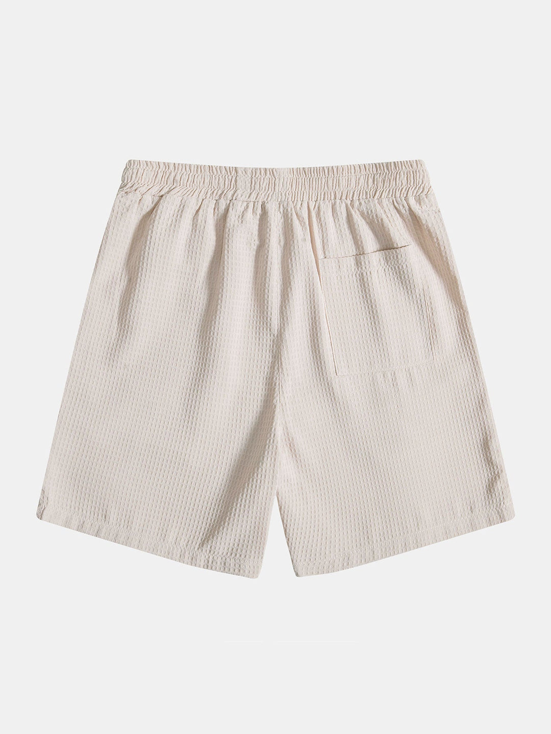 Knitted Waffle Polo Shirt & Waffle Drawstring Shorts