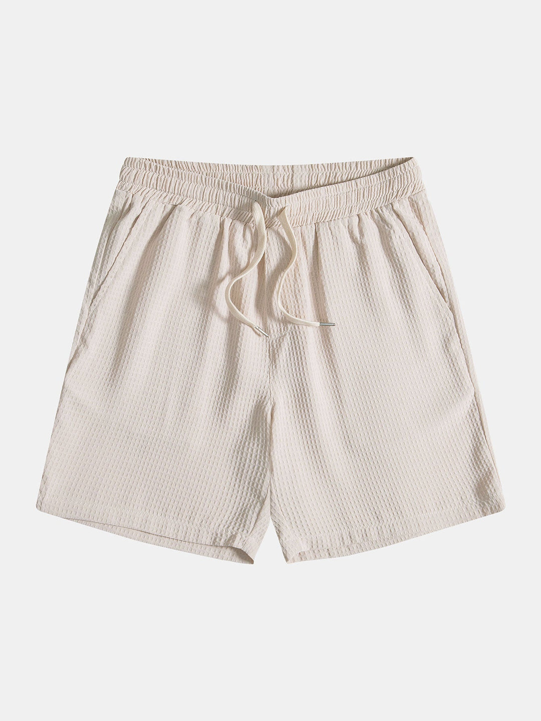 Knitted Waffle Polo Shirt & Waffle Drawstring Shorts