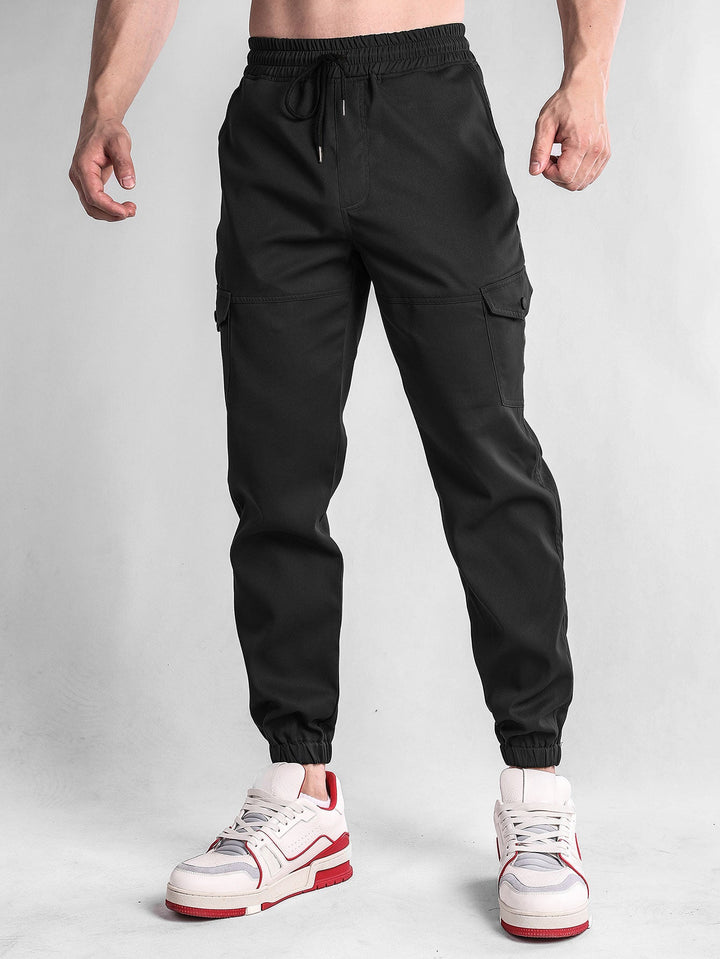 Geruite Corduroy Paneel Shirt & Chino Cargo Jogger Broek