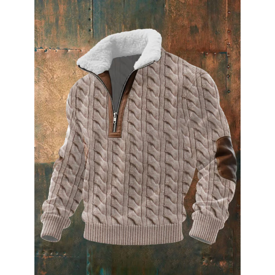 Thomas | High Neck Fleece Sweater