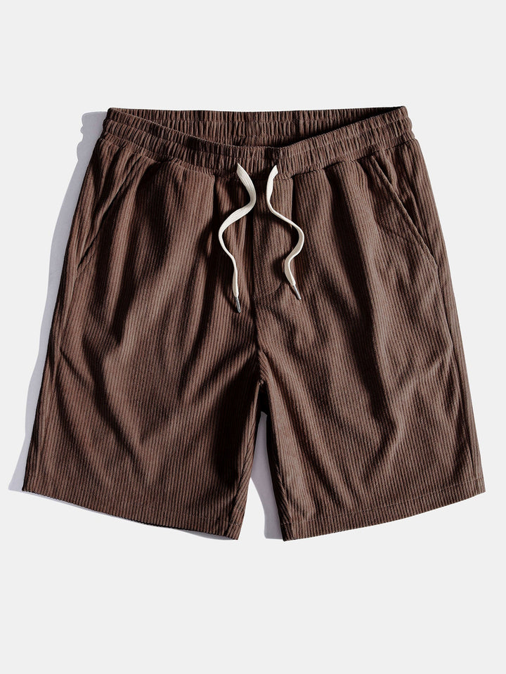 Korte Mouwen Corduroy Cubaanse Shirt & Shorts