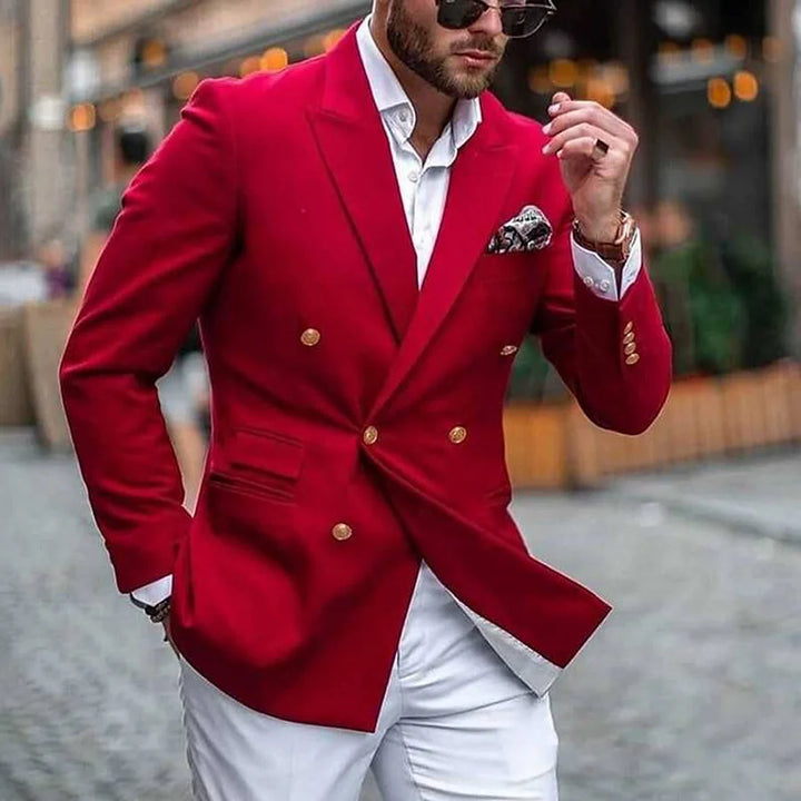 Victor Blazer l Modern Double-Breasted Style