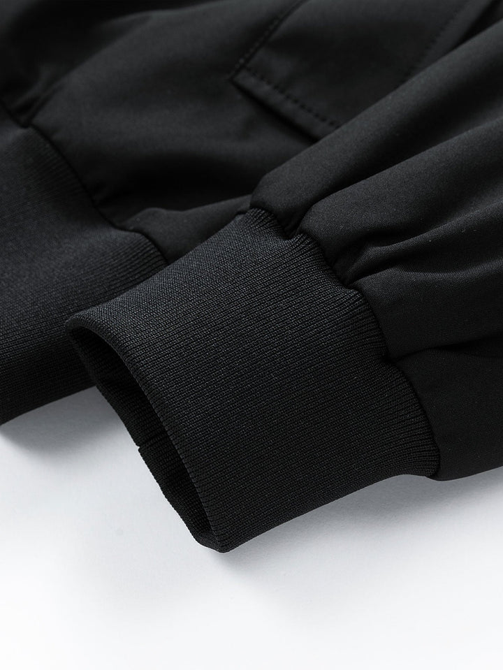 Quilted Bomber Jacket with Hood