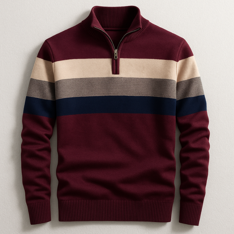 David | Men's Zip-Up Pullover