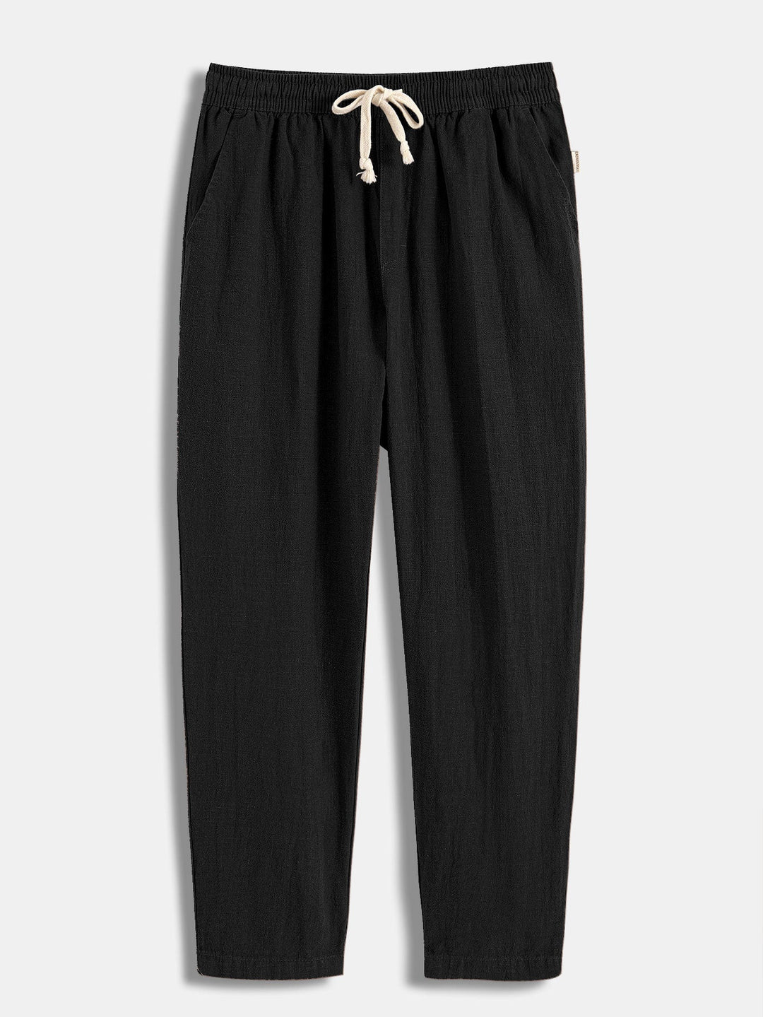 Korte Mouwen Geometrisch Textuur Cuban Shirt & Linnen Katoen Gemengde Cropped Broek