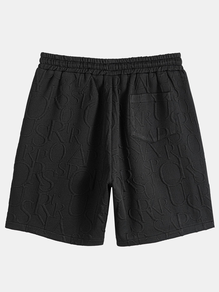 Letter Jacquard T-Shirt & Shorts