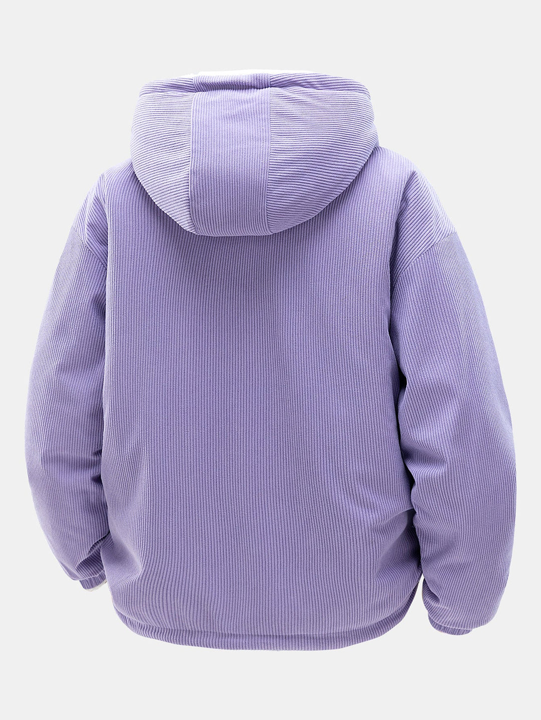 Teddy corduroy reversible jacket with hood