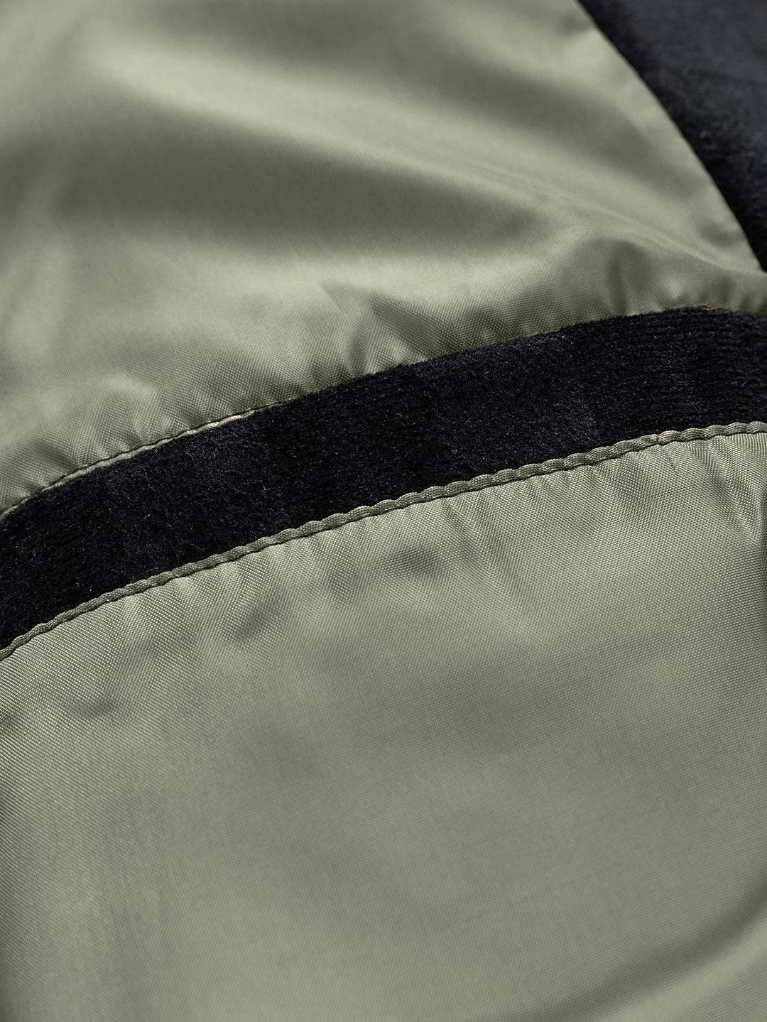 Jacket with faux suede pocket with checkered print