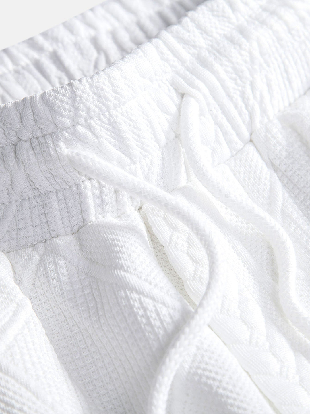 Geometrisch Jacquard Overhemd met Knopen & Shorts