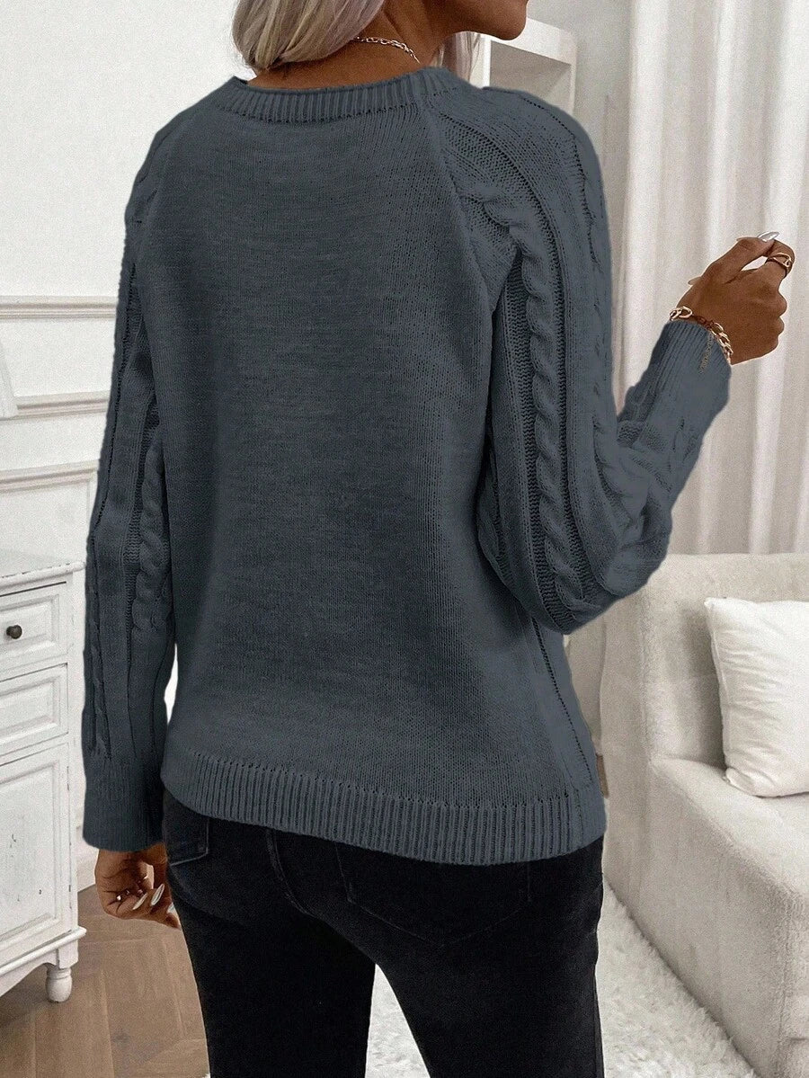 Ivory™ – Button Jumper for Effortless Everyday Elegance