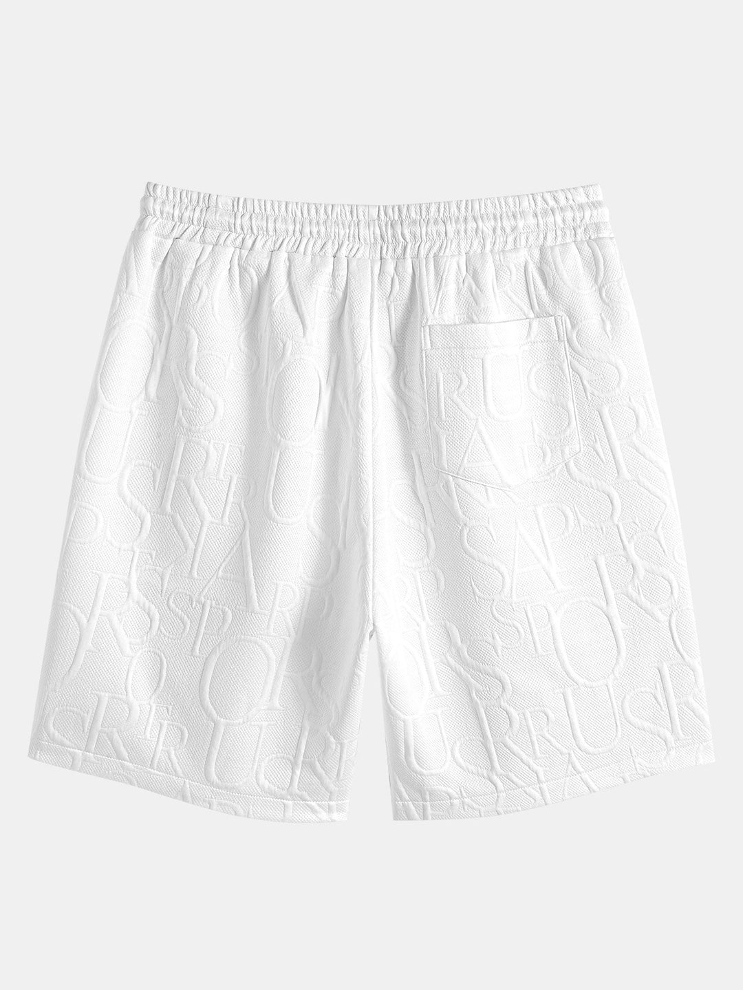 Letter Jacquard T-Shirt & Shorts