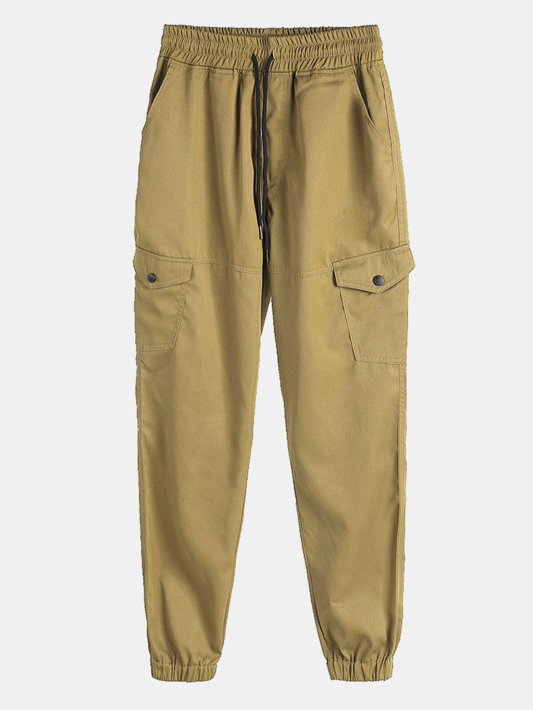Relax Fit Flannel Ruit Corduroy Patchwork Hoodie Shirt & Chino Cargo Jogger Broek