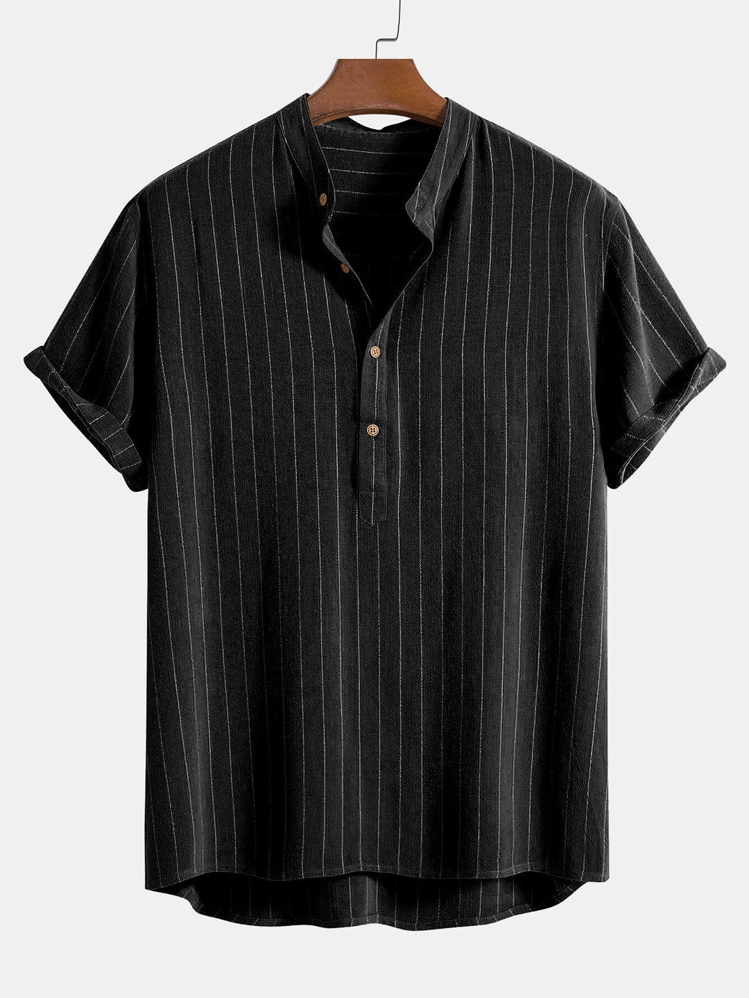 Linen Blend Shirt & Straight Linen Pants
