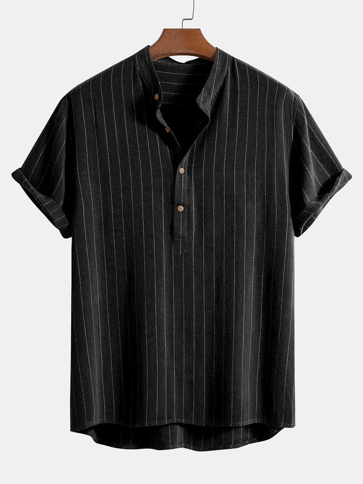 Linen Blend Shirt & Straight Linen Pants
