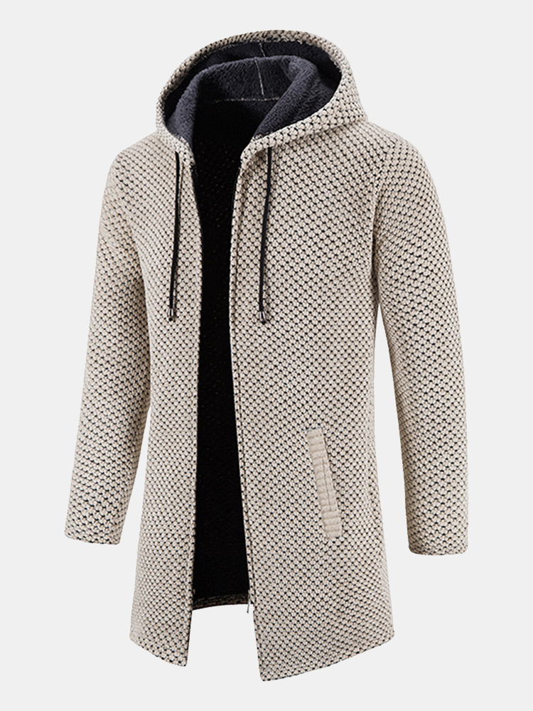 Lange Lijn Textured Hoodie Sweater & Chino Cargo Jogger Broek