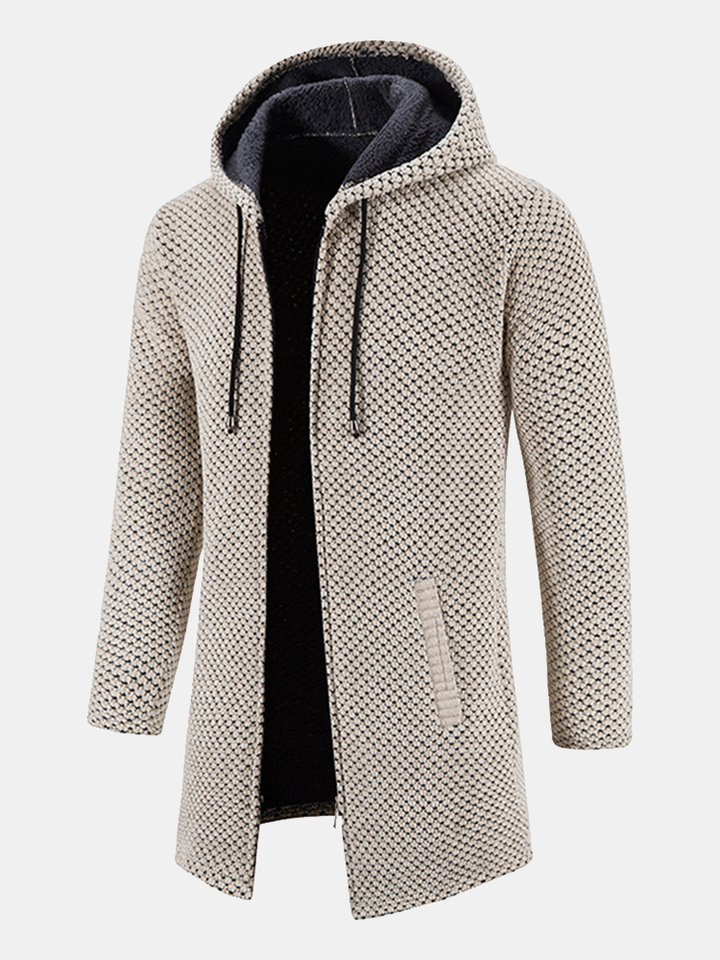 Lange Lijn Textured Hoodie Sweater & Chino Cargo Jogger Broek