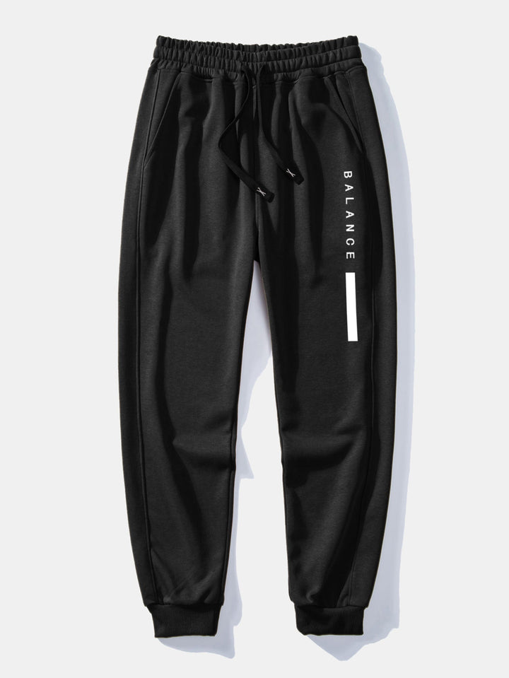 Balance Stripe Print Relax Fit Crew Neck Sweatshirt & Joggingbroek