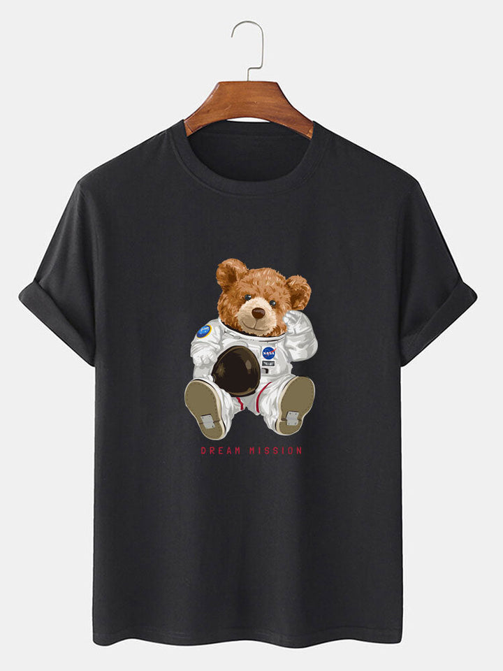 NASA Space Bear Print T-Shirt