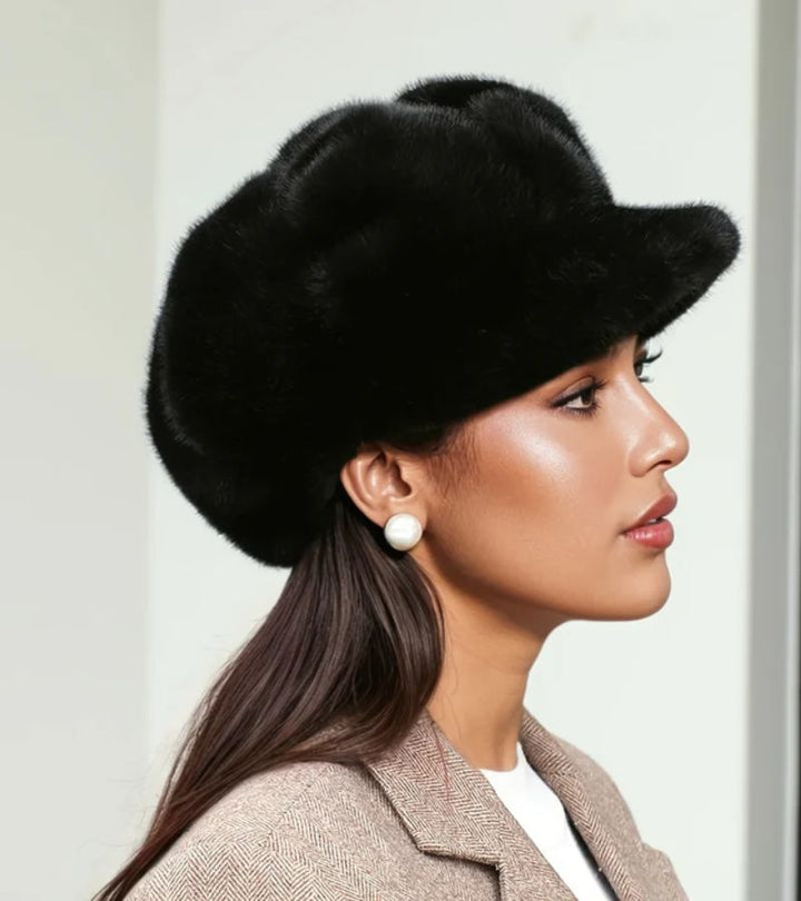 Tallina - Faux Fur Beret Hat