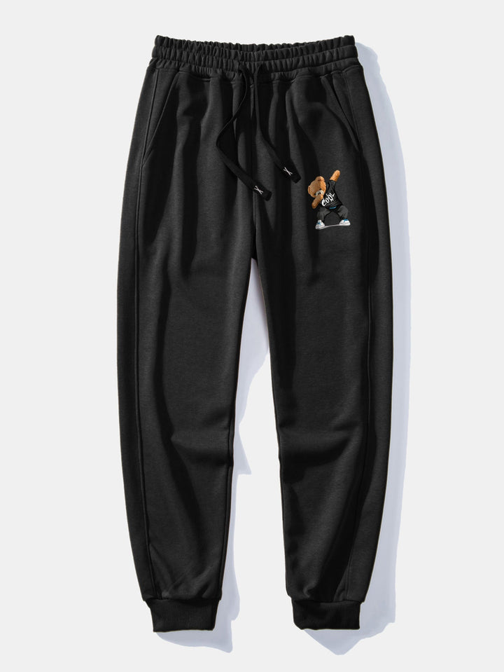 Cool Bear Print Relax Fit Crew Neck Sweatshirt & Joggingbroek