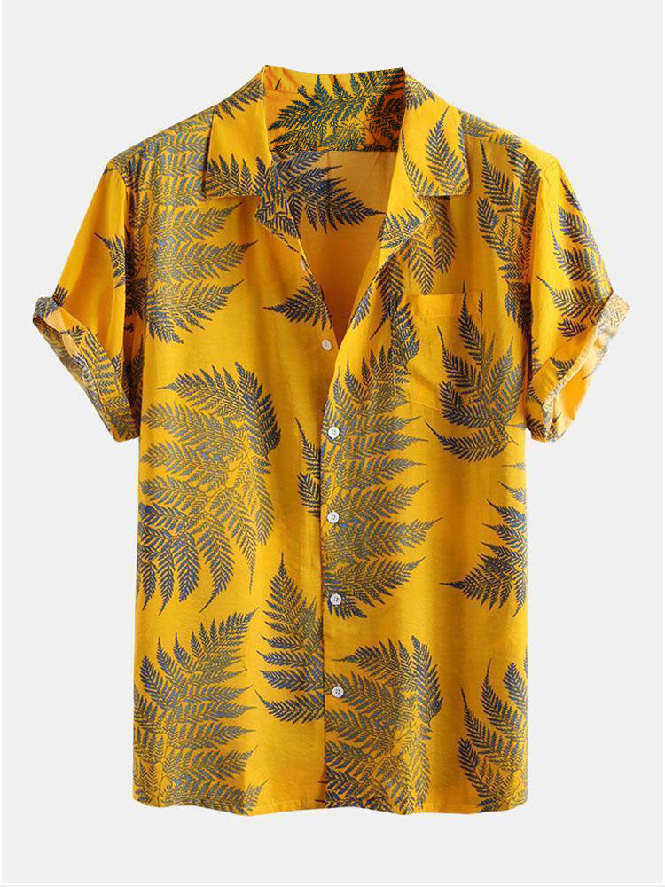Tropische Planten Print Shirts & Zwemshorts