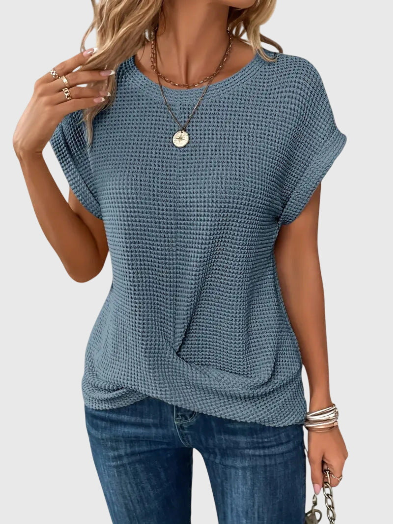 Clara | Elegant Blouse with Crew Neck