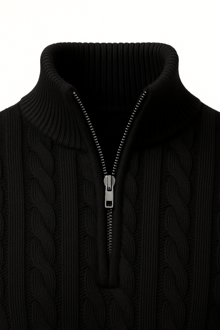 Medici Cable Knit Black