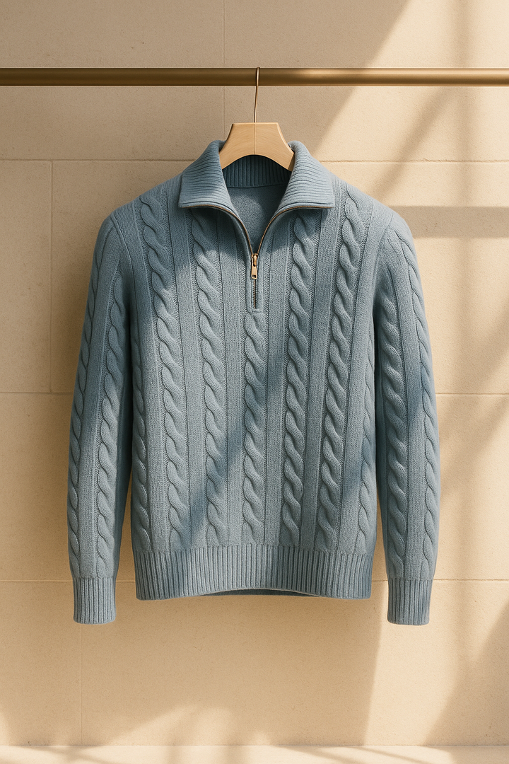 Medici Cable Knit Light Blue
